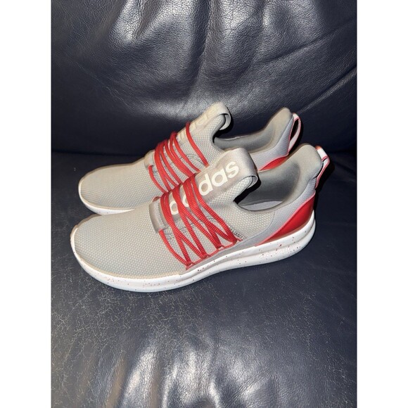 Adidas Lite Racer Adapt 7.0 Running Shoes Gray White Red JR0548 Mens Size 11 main image 5